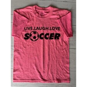Kids Live Laugh Love Soccer T-shirt Size Youth Med 10-12